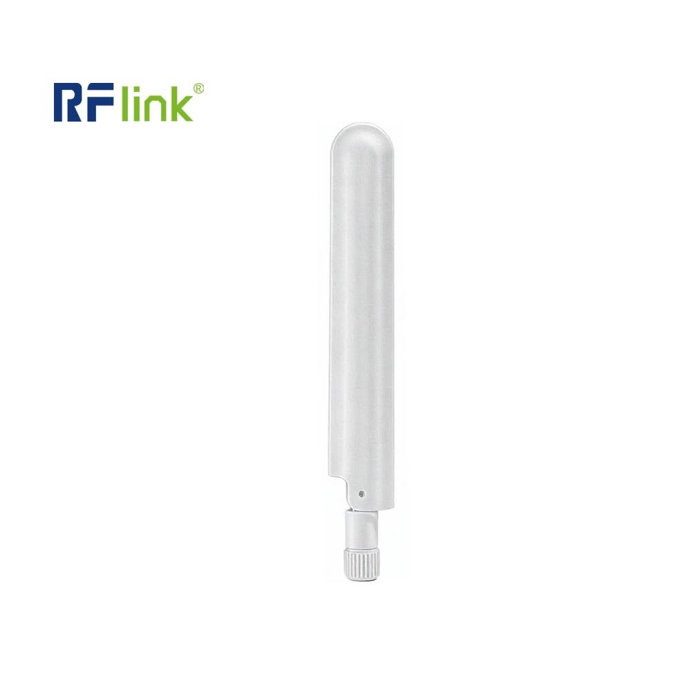White 2.4G/5.8G 3dBi/3dBi Rubber Duck Antenna
