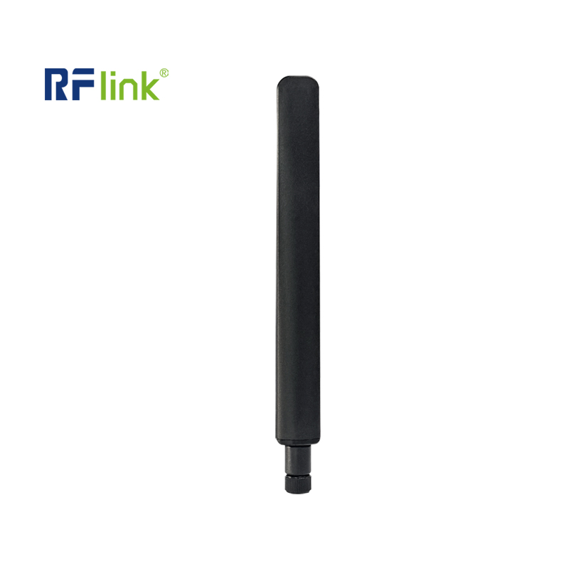 Black 4G/5G 617-7150MHz 4dBi Rubber Duck Antenna