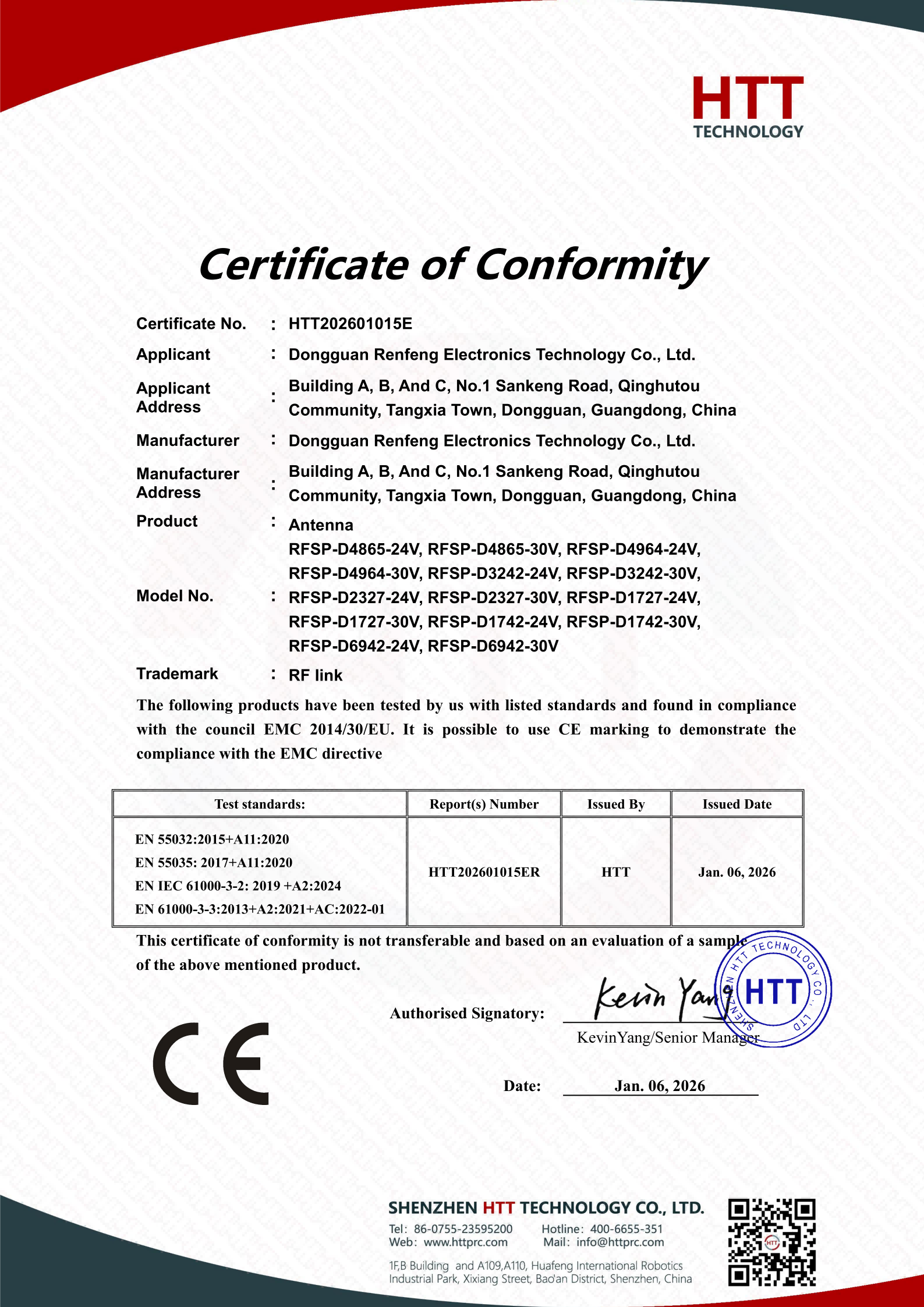 EMC Compliance Document